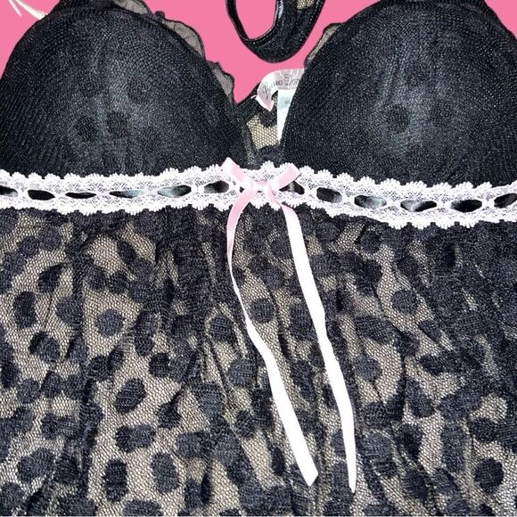 Linea donatella 2 piece sexy black lingerie set! Nwt! - Picture 12 of 16